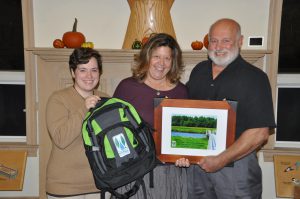 Volunteer of the Year Rowan Lowell, Executive Director Samantha Woods and Barbara Pearson River Champion Memorial Award winner Jay Wennemer.