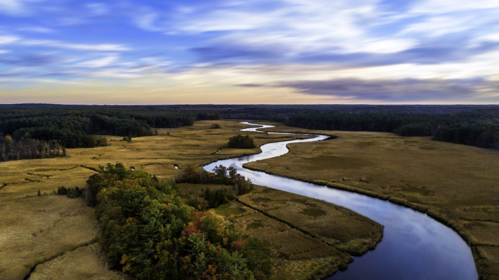 View of North River from Air