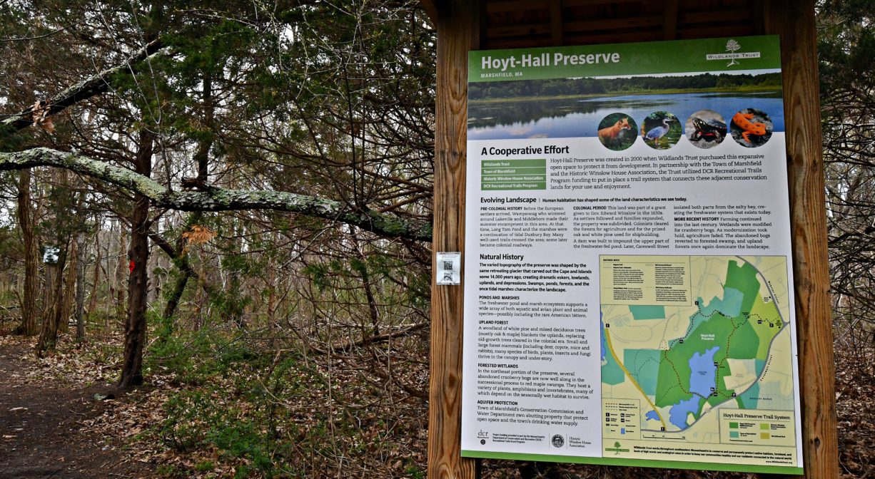 A photograph of an informational kiosk.