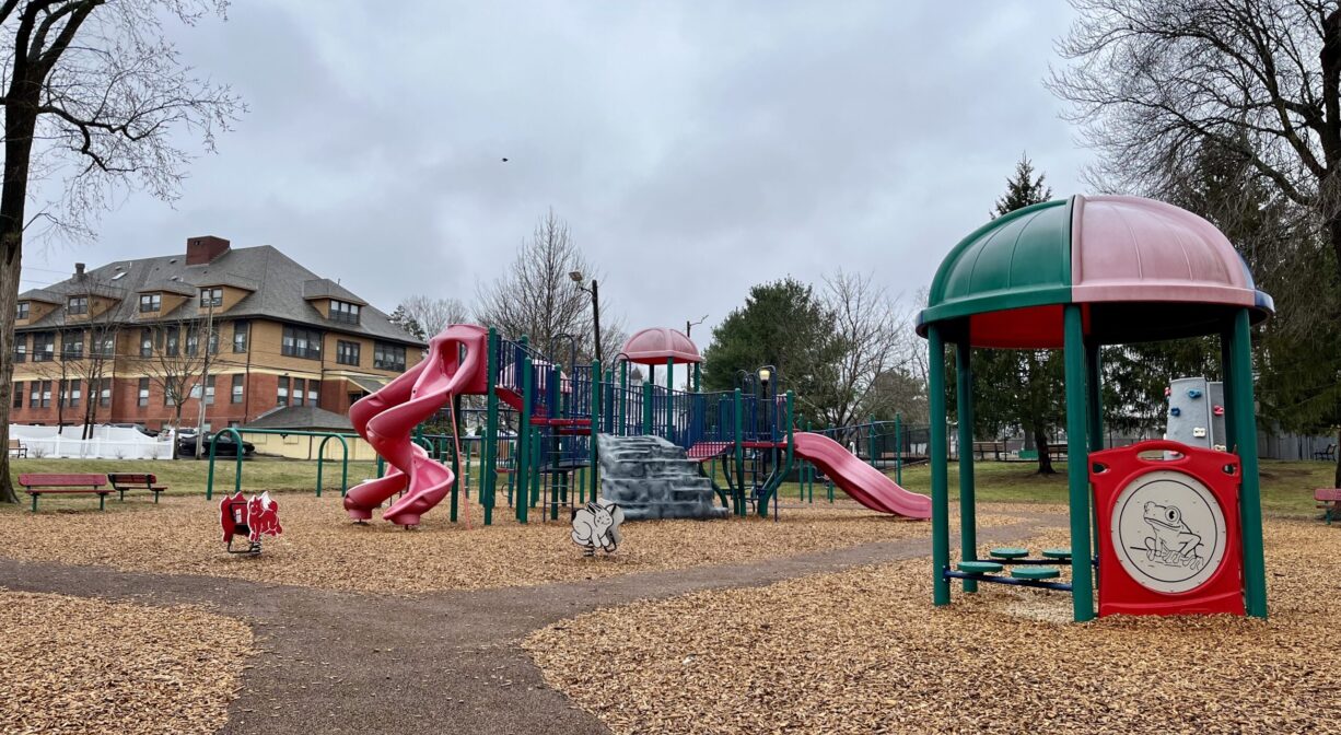 A photograph of a playground.