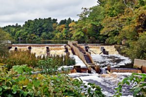 Indian Head River Fish ladder and dam Luddam Ford Hanover and Pembroke