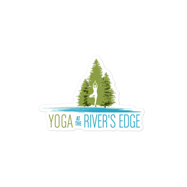 Yoga at the River's Edge - Sticker - Image 2