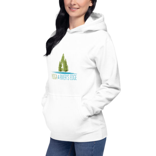 Yoga at the River's Edge - Unisex Hoodie - Image 3